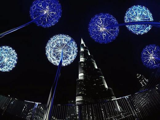 大型梦幻灯光节造型灯蒲公英造型灯装置工厂铭星灯饰厂