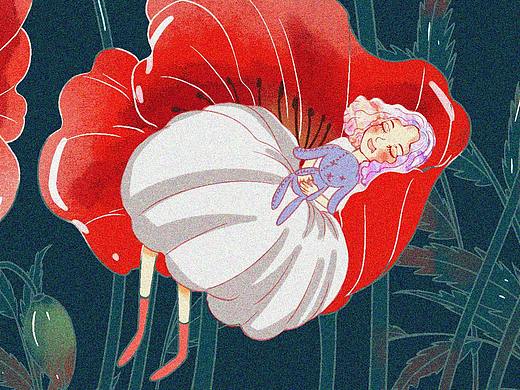 花中人（个人主页-ZNDAzNDA2MzY=） - 艺术插画 - 站酷设计师奈奈颓原创素材 - 站酷ZCOOL