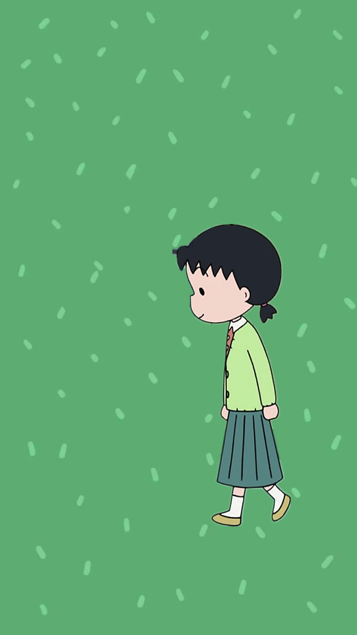 小丸子壁纸绿色系