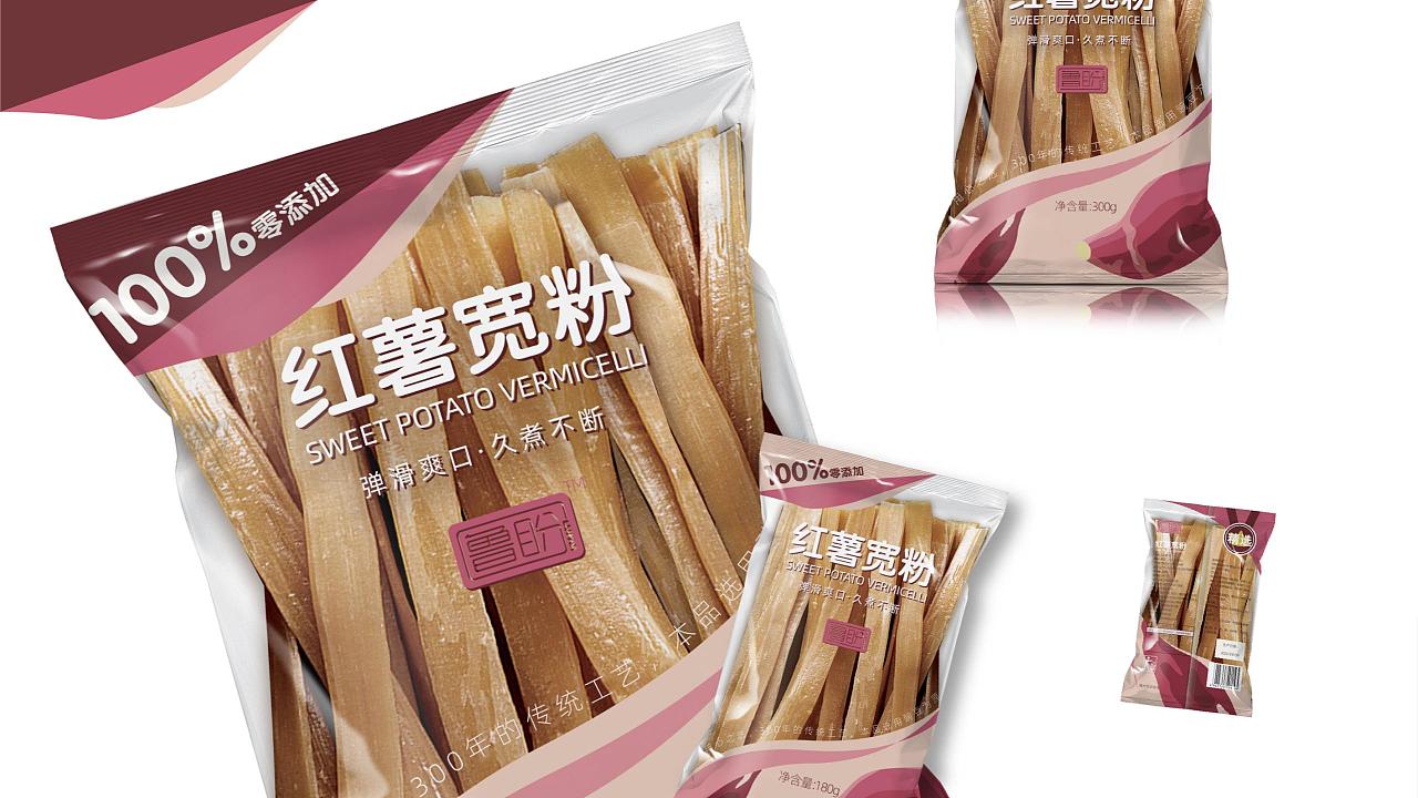 【零度创意】鲁盼龙口粉丝及红薯宽粉包装设计-1