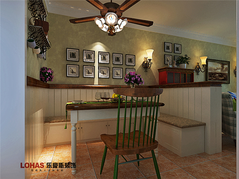 芳泽园89平两室装修效果图