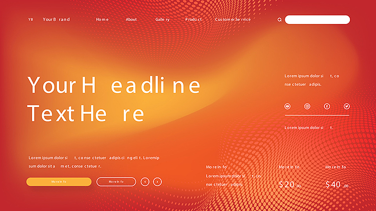 创意大气时尚商务科技色彩品牌背景web海报着陆页设计（图ZMjA5MzYxMDIw） - 其他网页 - 站酷设计师阿飞是个设计原创素材 - 站酷ZCOOL