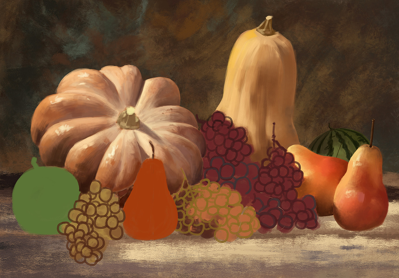 陆续的手绘作品 厚涂/插画