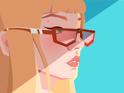 女头像插画/矢量插画/潮流/矢量头像