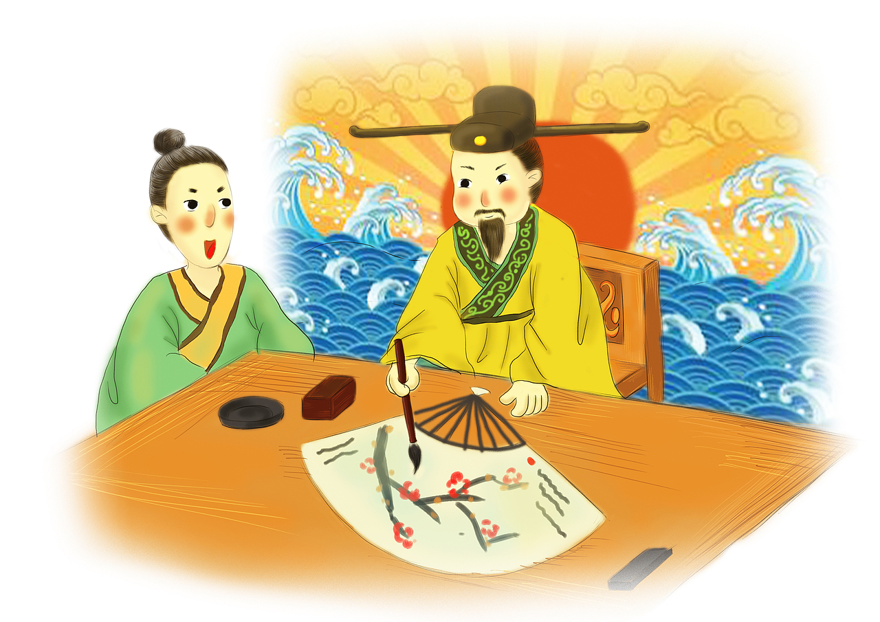 儿童国学插画《千字文》