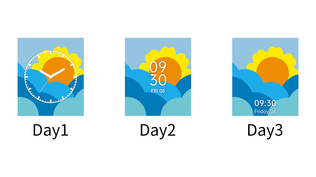 万物皆可盘 - OPPO Watch——Day and Night（图ZMjA1NjMxOTgw） - 主题/皮肤 - 站酷设计师陈寅奇原创素材 - 站酷ZCOOL