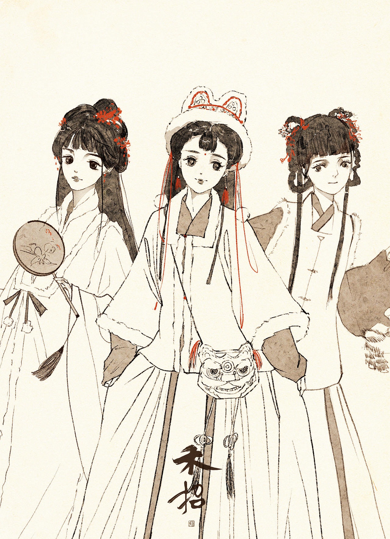 娉娉袅袅十三余‖古风女子群像（图ZMjg2ODAzODcy） - 创作习作 - 站酷设计师柳相禾招原创素材 - 站酷ZCOOL
