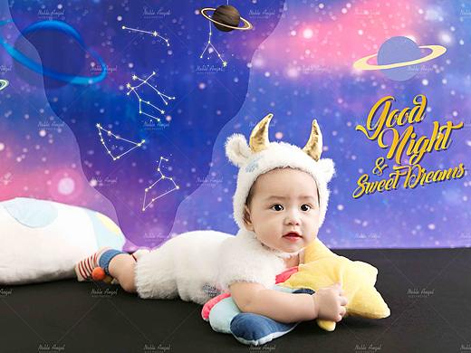 卡通百天主题-小魔王