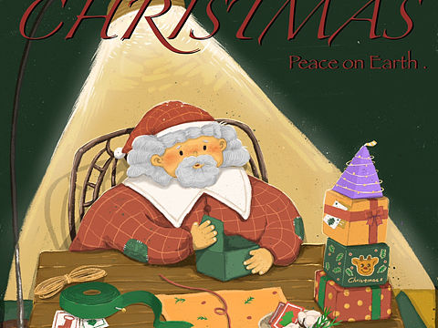 关于2022年圣诞插画汇总