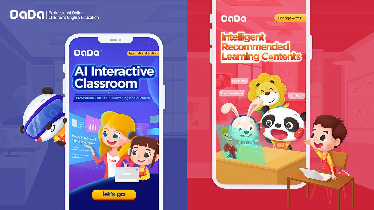 DaDa英语品牌升级(图ZMjAzNTk3Mjc2) - 品牌 - 站酷设计师张冀伟原创素材 - 站酷ZCOOL