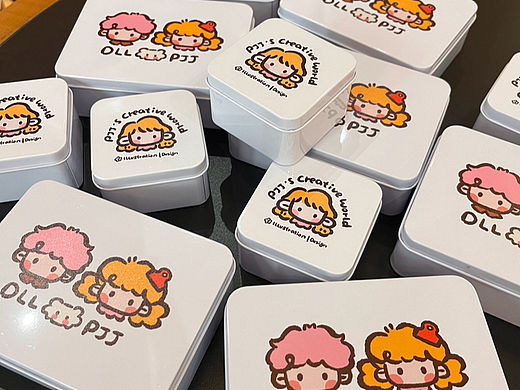 大脸夹原创卡通IP文创周边马口铁盒上线
