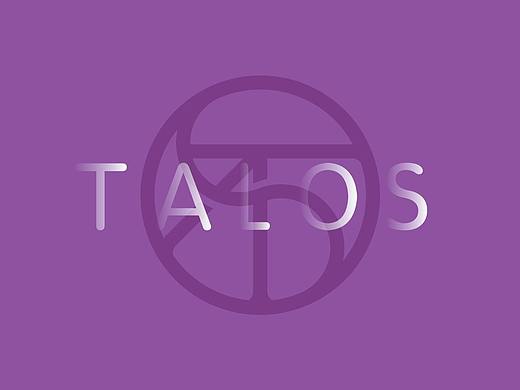 潮流新零售品牌TALOS标志圆LOGO形象字母极简元素
