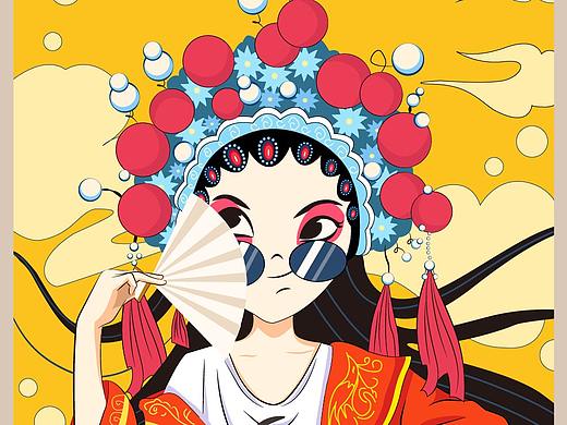 国潮插画