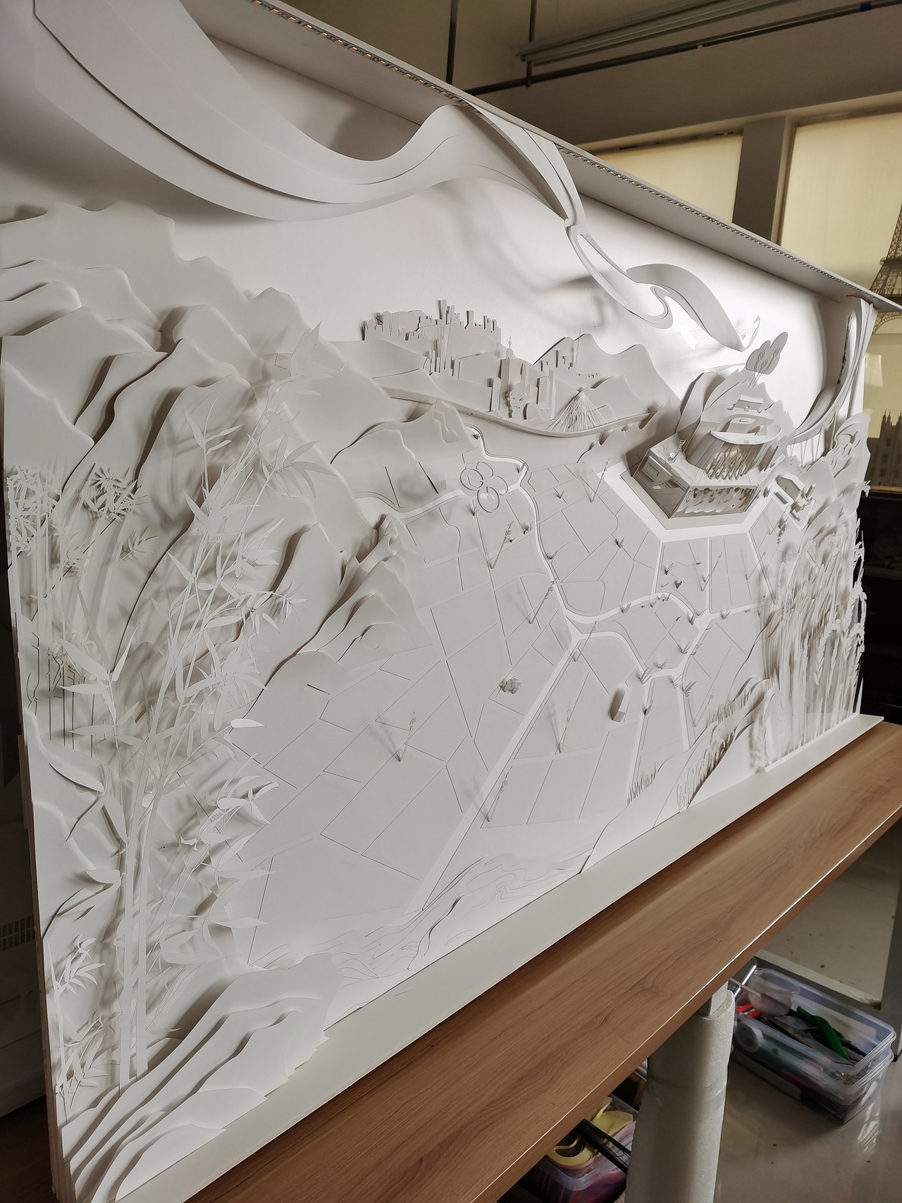 2020迪拜世博会纸雕墙（图ZMjg1MjUxNjE2） - 其他手工艺 - 站酷设计师尹利帅纸艺师原创素材 - 站酷ZCOOL