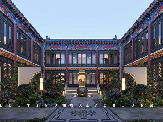 中式|门头|外观|四合院|园林|庭院