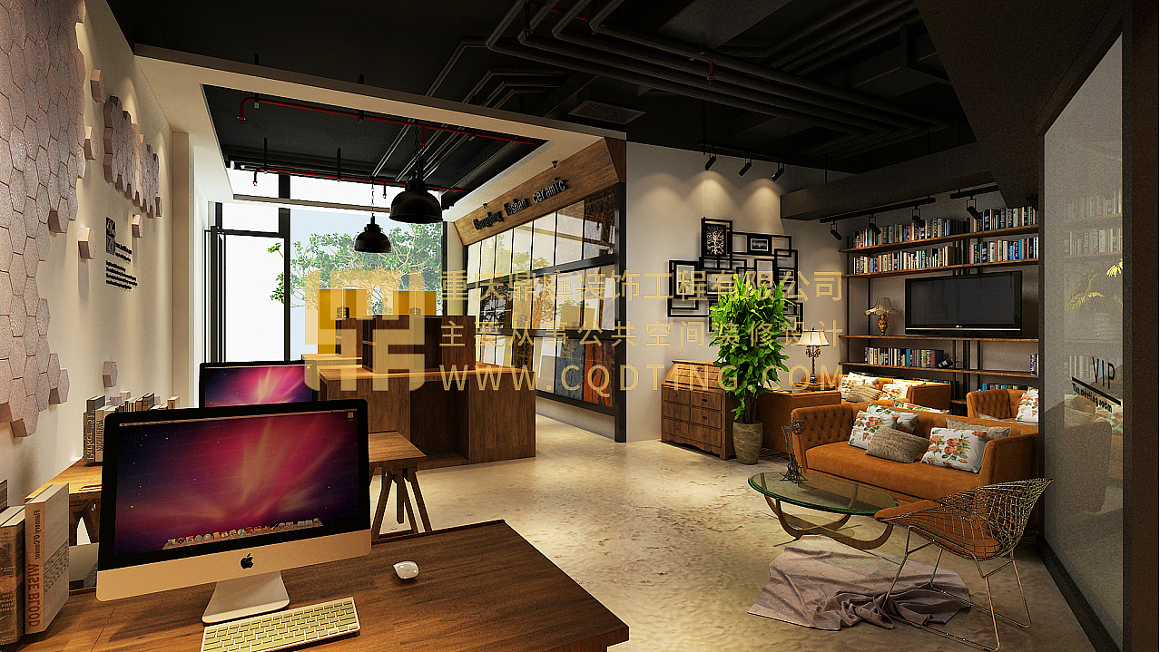 重庆办公室装修 办公室翻新改造 大型办公室设计 鼎庭装饰作品系列