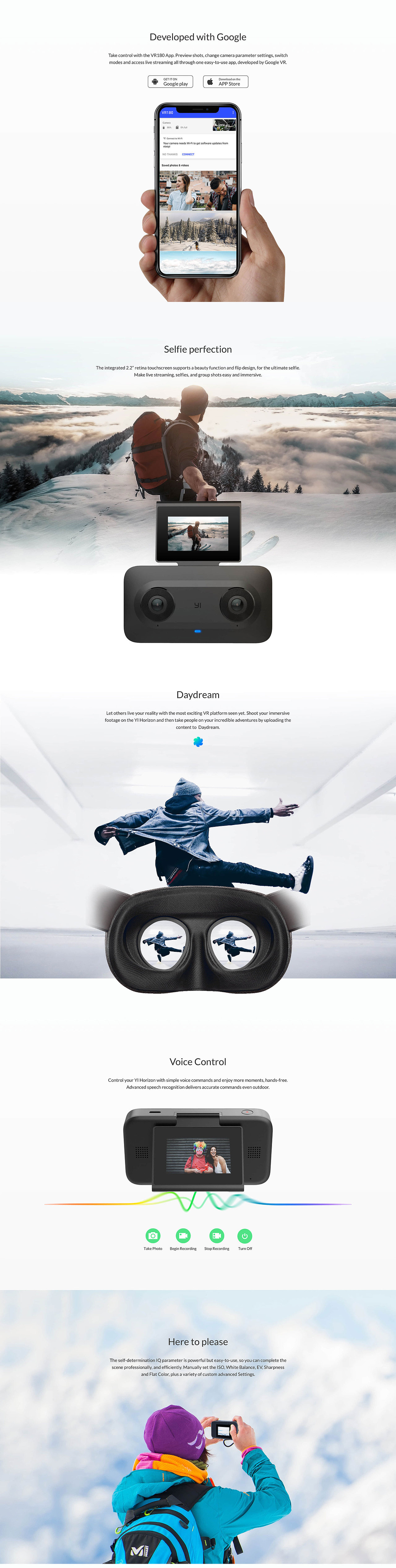 YI Horizon VR180 Camera 详情页