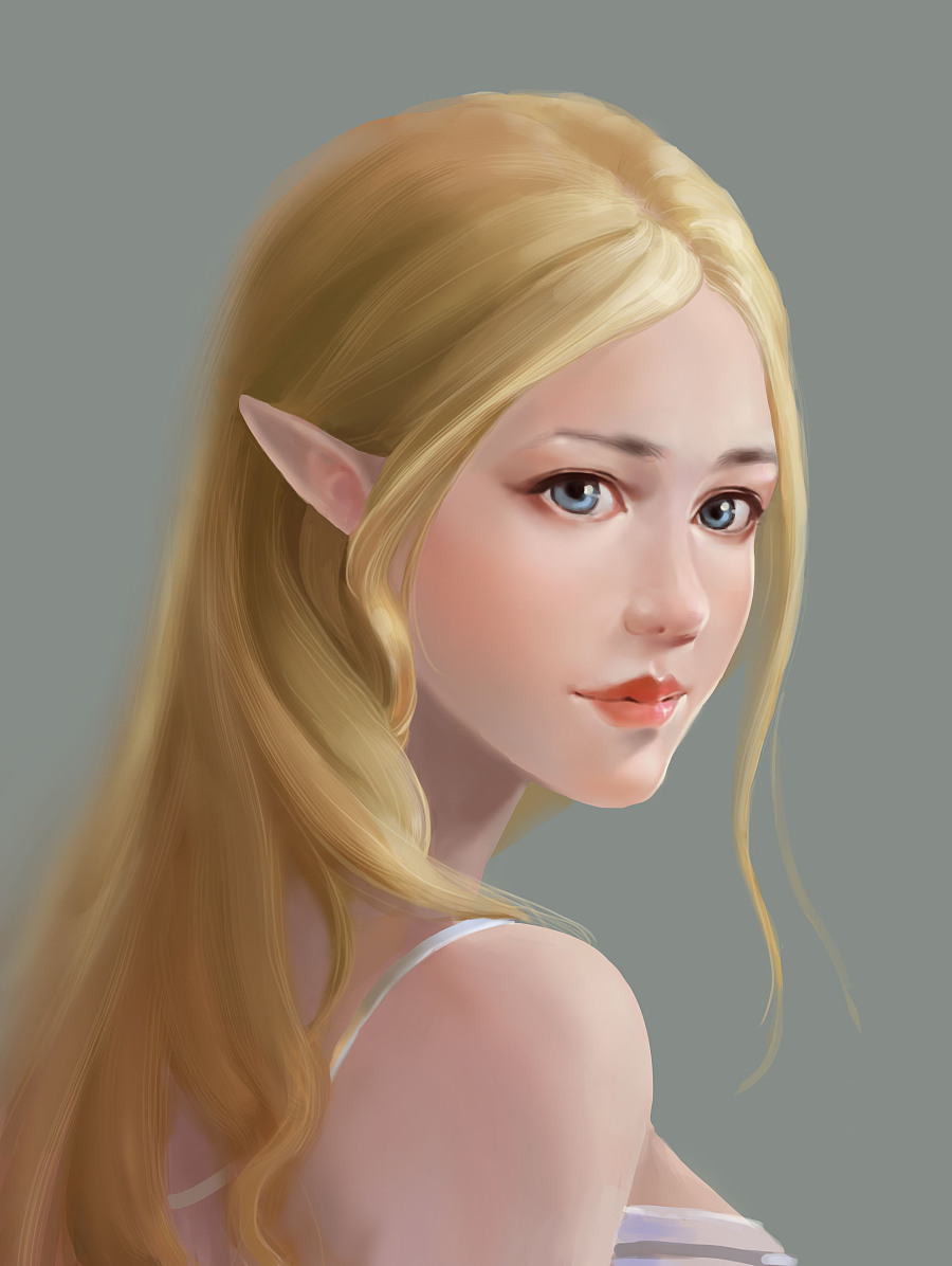 脸的练习-精灵角色