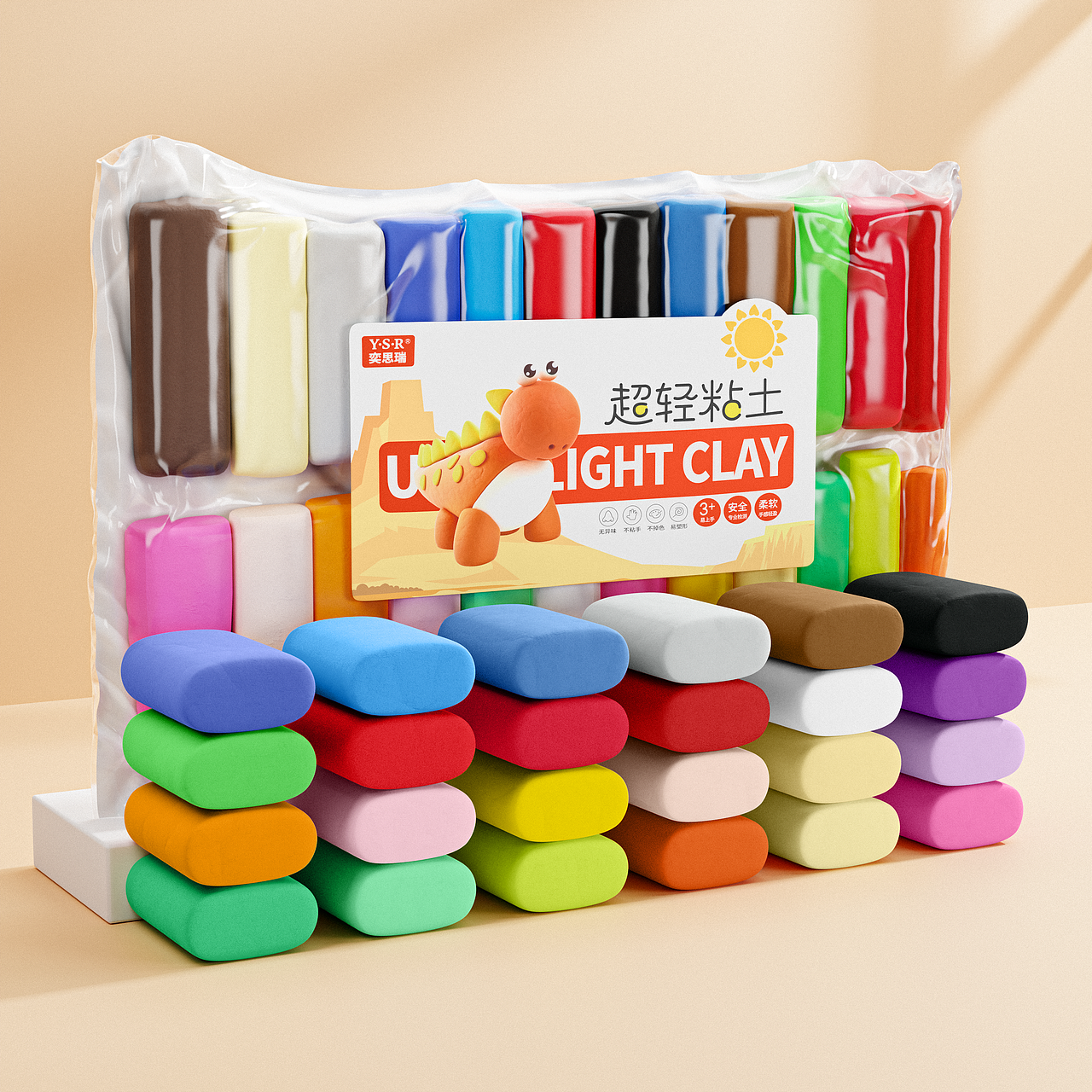 黏土的小世界-母婴儿童黏土电商产品场景渲染（图ZMzQxOTg1MTg4） - 产品 - 站酷设计师XUAN同学不着急原创素材 - 站酷ZCOOL