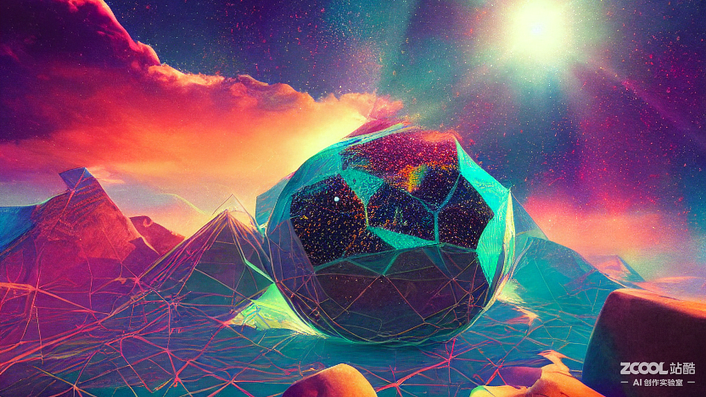 #AI创作实验室#AI梦想、宇宙、几何、阳光