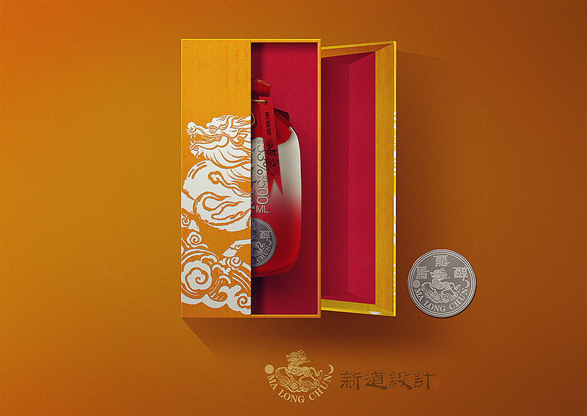 马龙醇白酒包装设计 新道设计天则创意 龙马精神包装（图ZMjExNDQ5NTg4） - 包装 - 站酷设计师新道设计原创素材 - 站酷ZCOOL