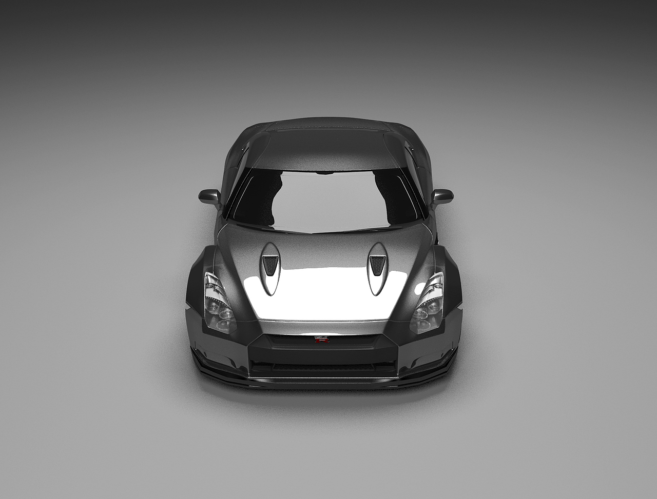 尼桑gtr跑车模型_钟华设计-站酷zcool