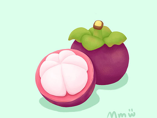 插画练习-山竹