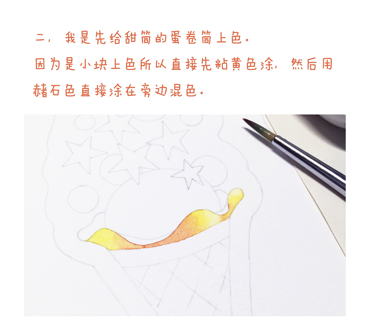 《星光甜筒》小过程图（图ZNTA5MTMwOTY=） - 其他 - 站酷设计师兔梨商店原创素材 - 站酷ZCOOL