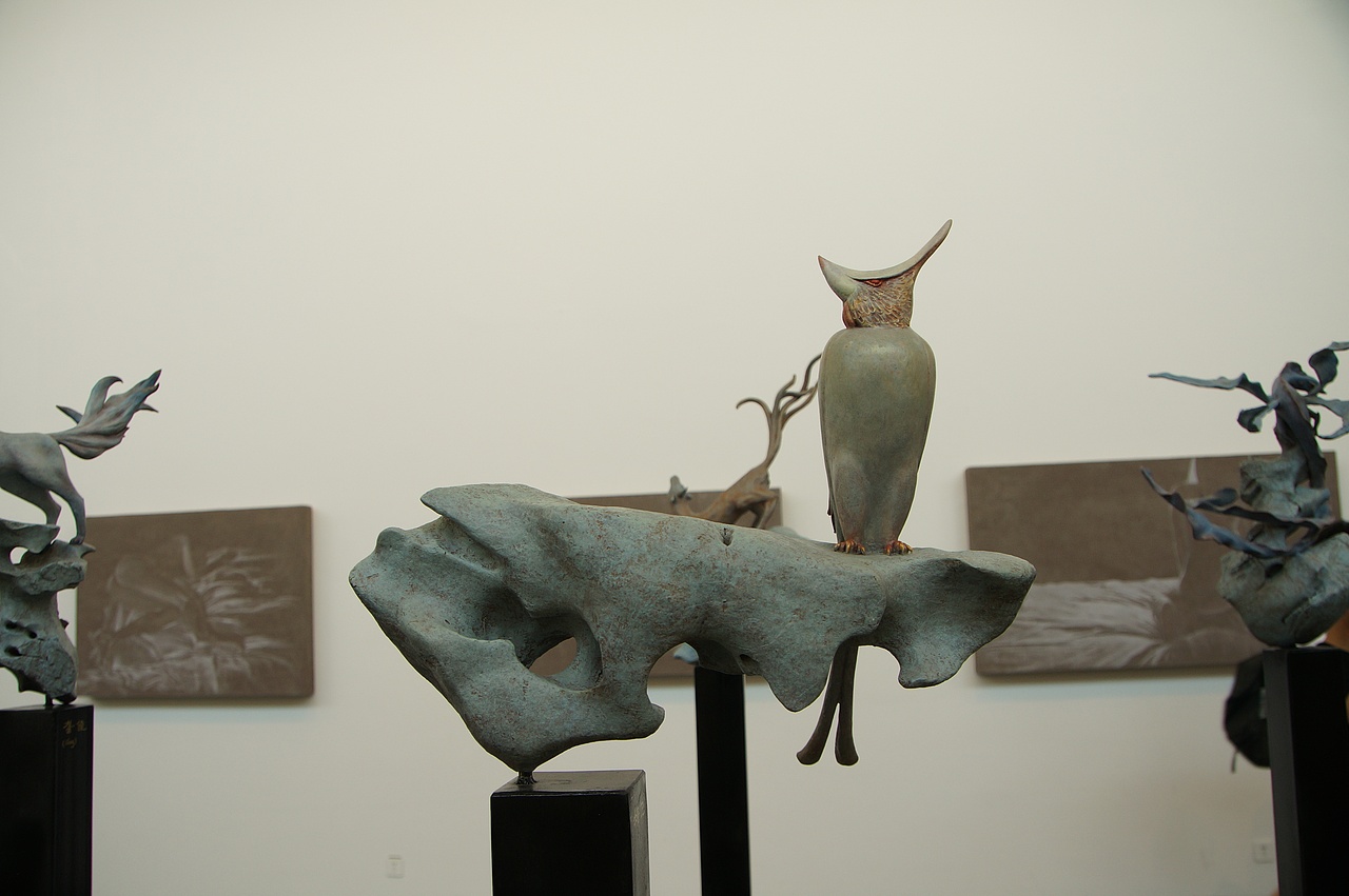 《山海经系列之精卫》|纯艺术|雕塑|张云芳12_原创作品-站酷zcool