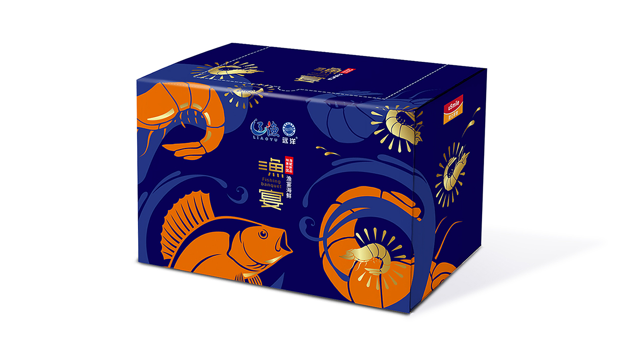 远洋 辽渔 渔宴新年礼盒包装设计