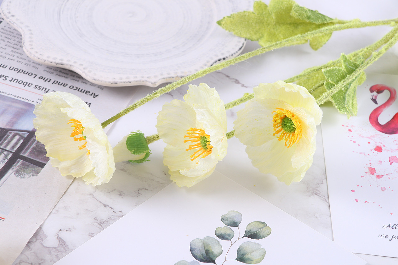 B10鲜花园艺\C02-仿真花果\V06仿真虞美人X1