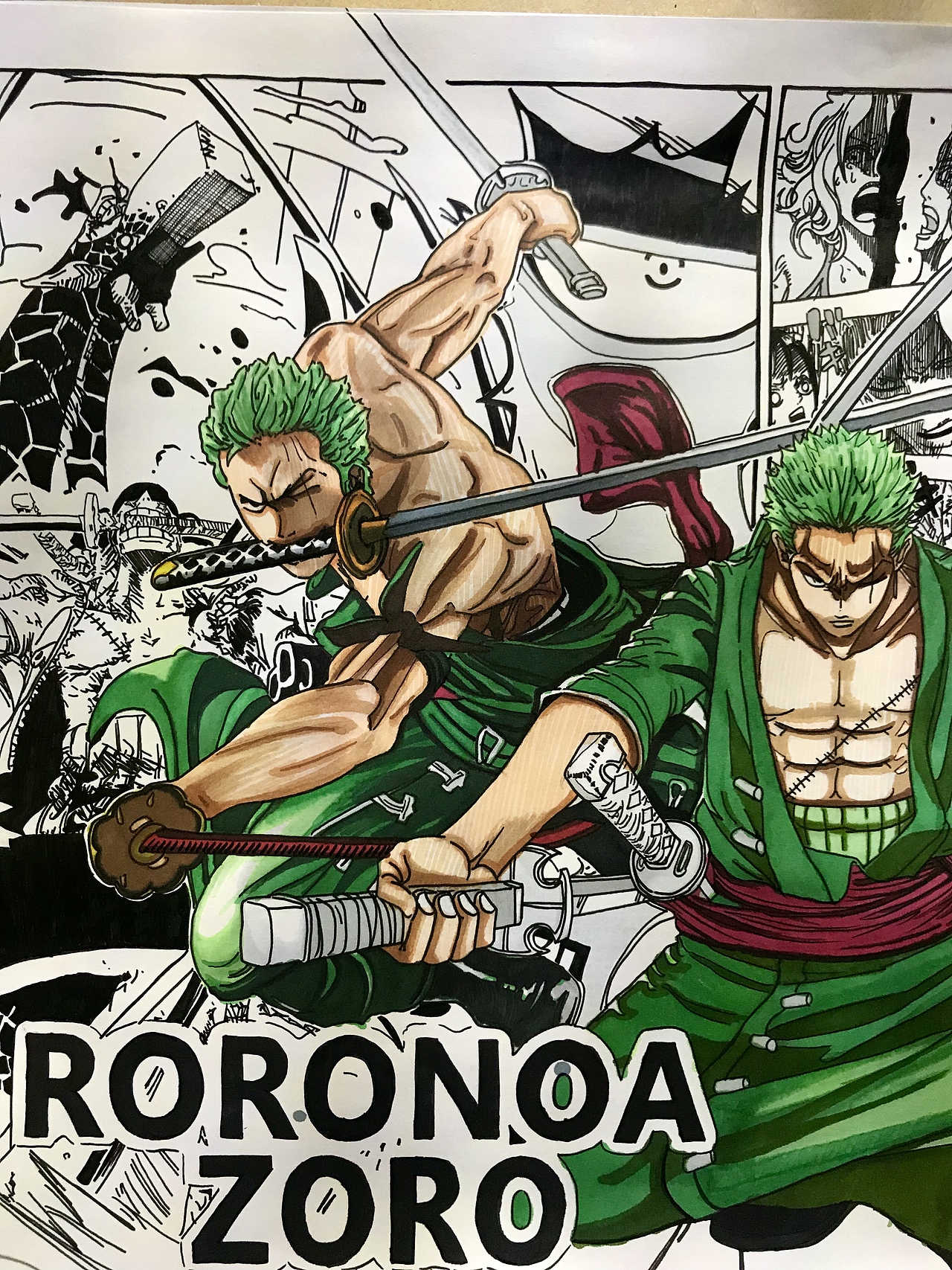 海贼王漫画临摹系列（图ZMTM5NzYyNjQ4） - 动画片 - 站酷设计师迈克尔老金原创素材 - 站酷ZCOOL