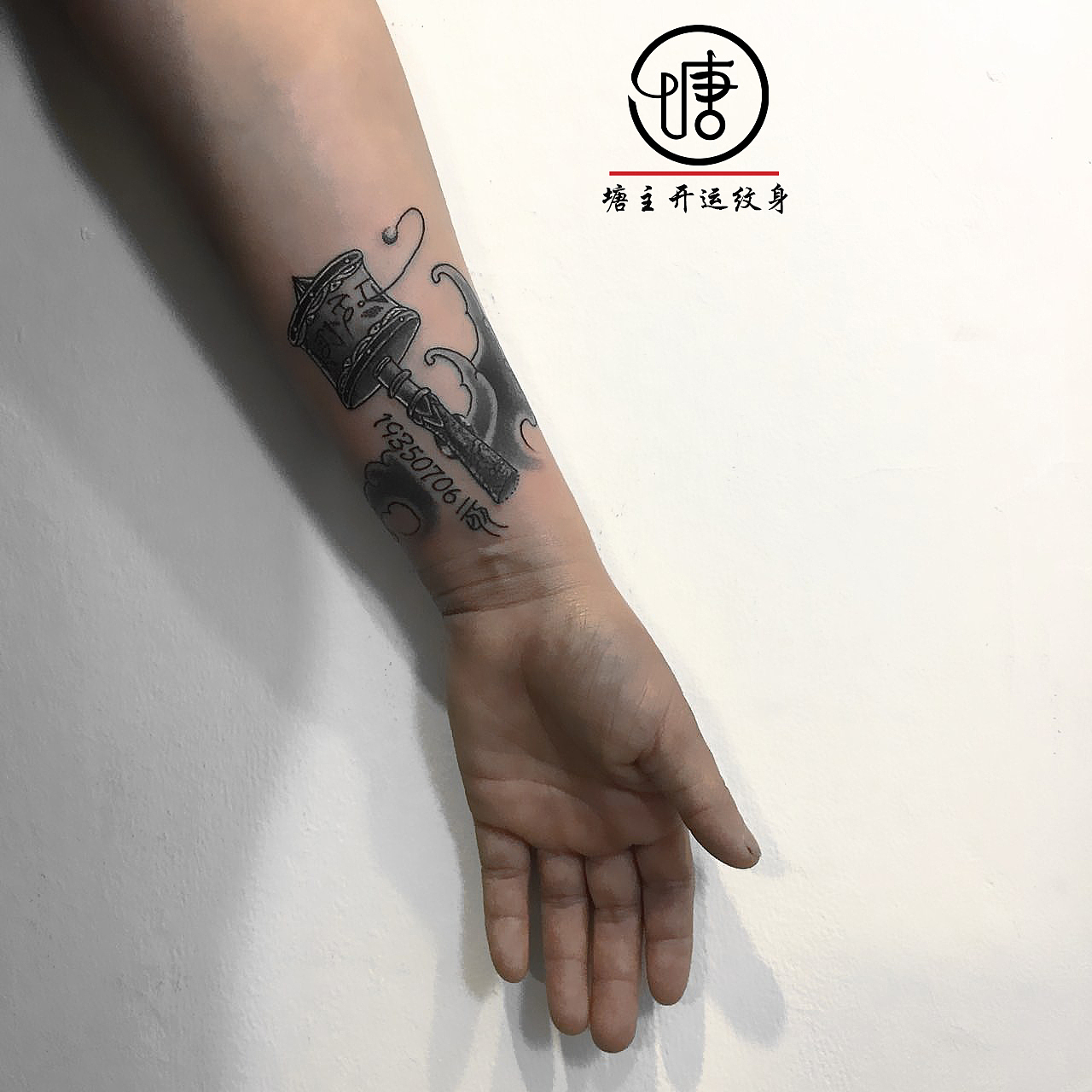 宗教纹身,转经筒纹身,小图纹身,线条纹身,小清新纹身,个性纹身图案