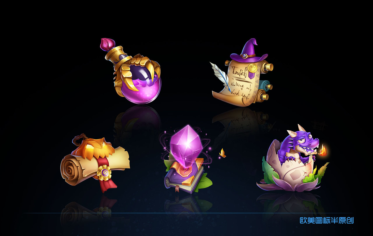 欧美图标原创|ui|游戏ui|一只闪电 - 原创作品 - 站酷 (zcool)