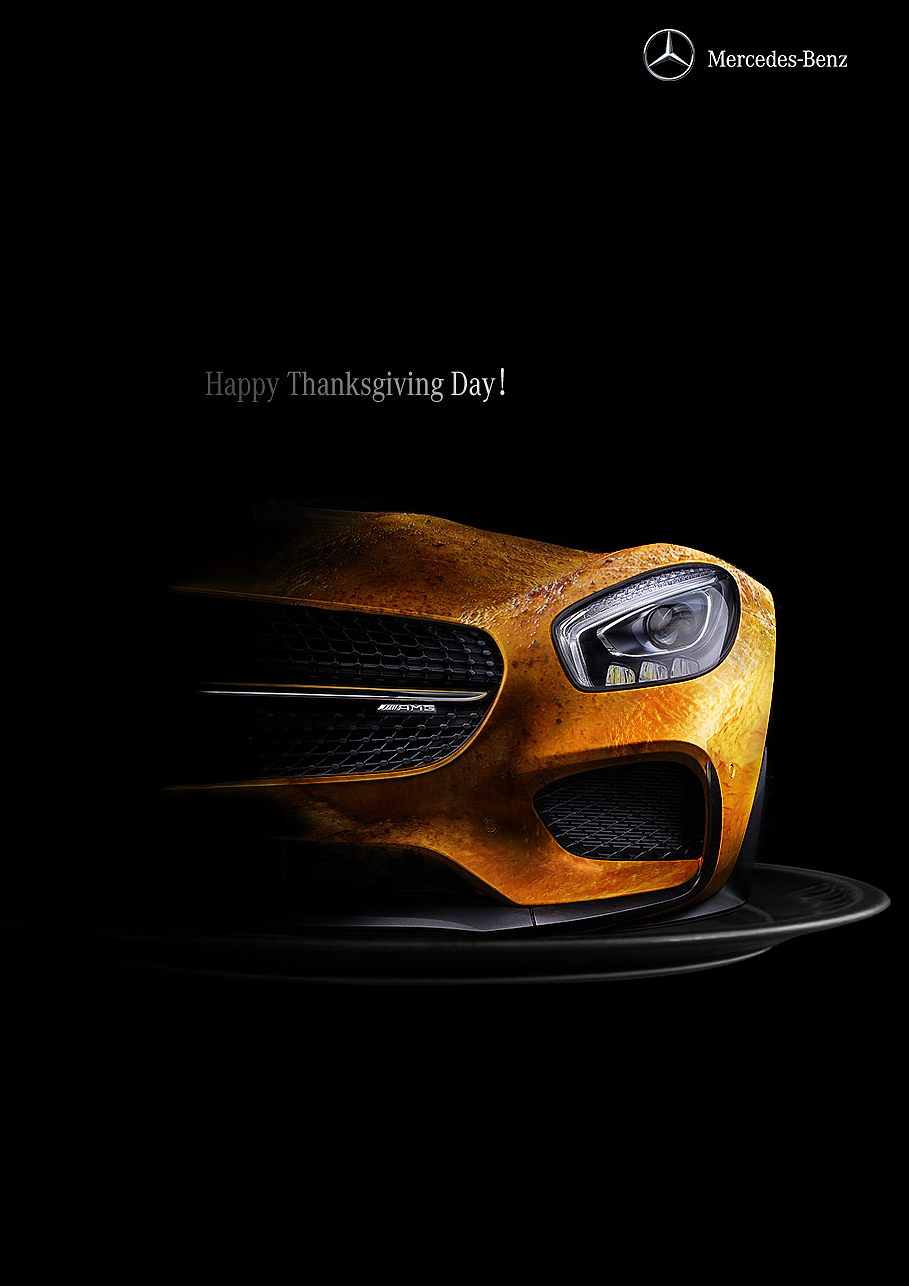 奔驰感恩节social poster|平面|海报|theodore_ - 原创作品 - 站酷