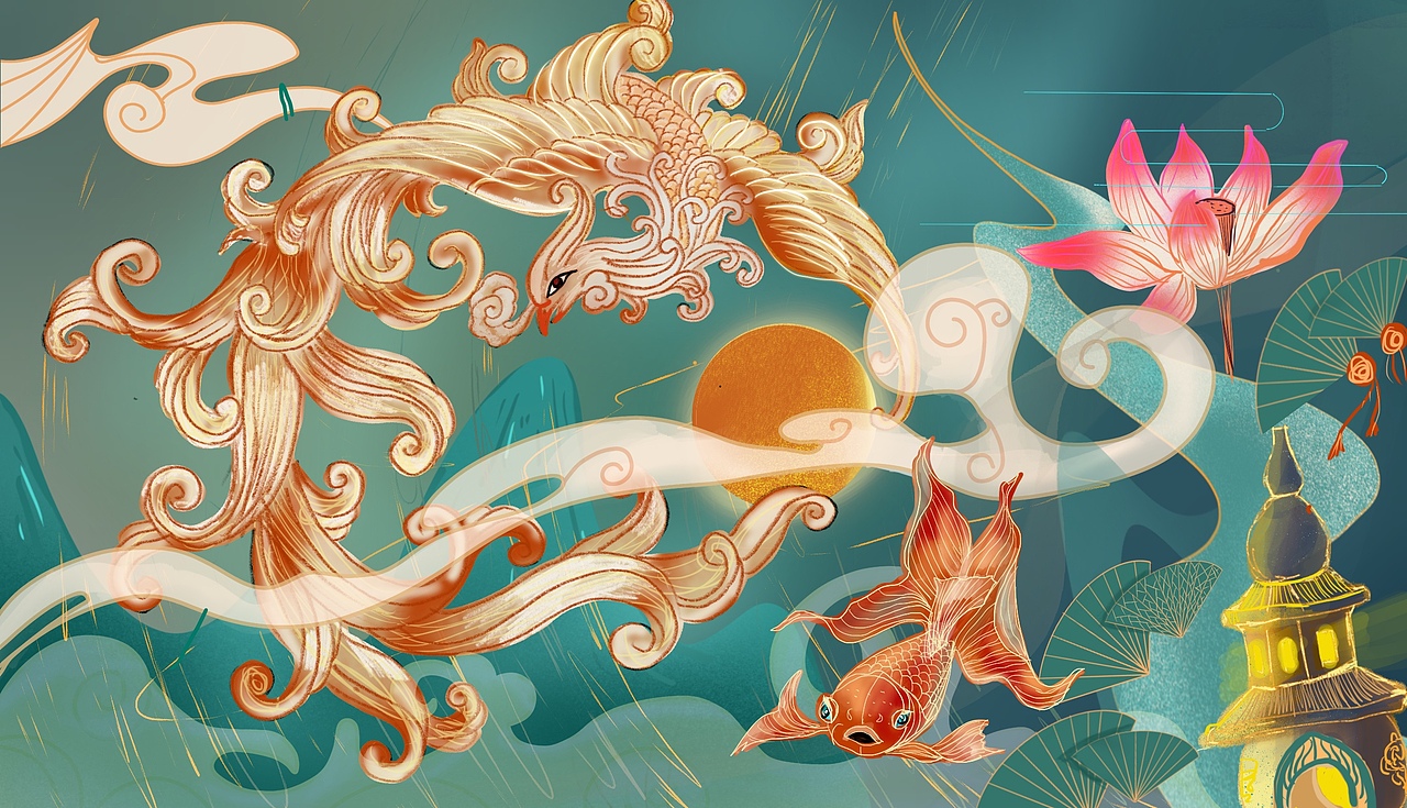 国风国潮|插画|新锐潮流插画|花城soul_原创作品-站酷zcool