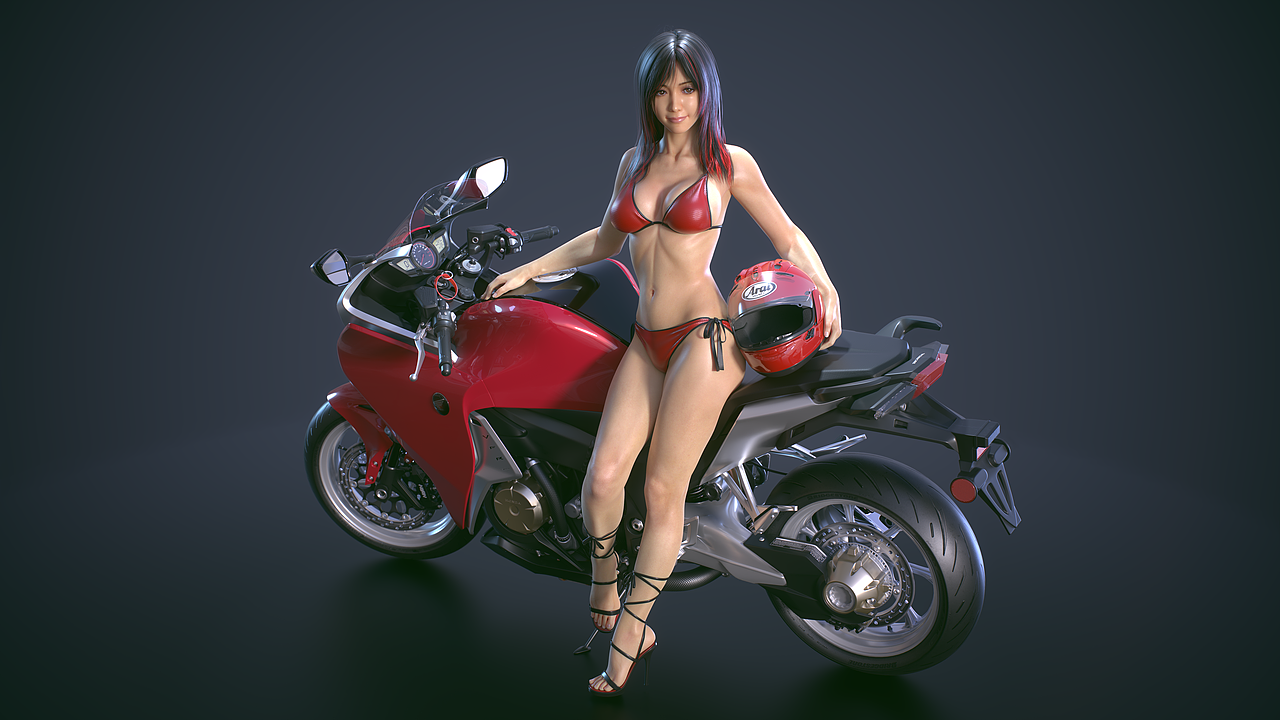 本田VFR1200F旅跑摩托车模型展示(原创)（图ZMjk2MTY0NzQw） - 机械/交通 - 站酷设计师kazima原创素材 - 站酷ZCOOL