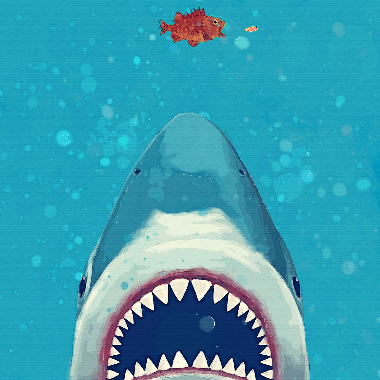 鲨鱼|插画|插画习作|Cbras - 原创作品 - 站酷 (ZCOOL)