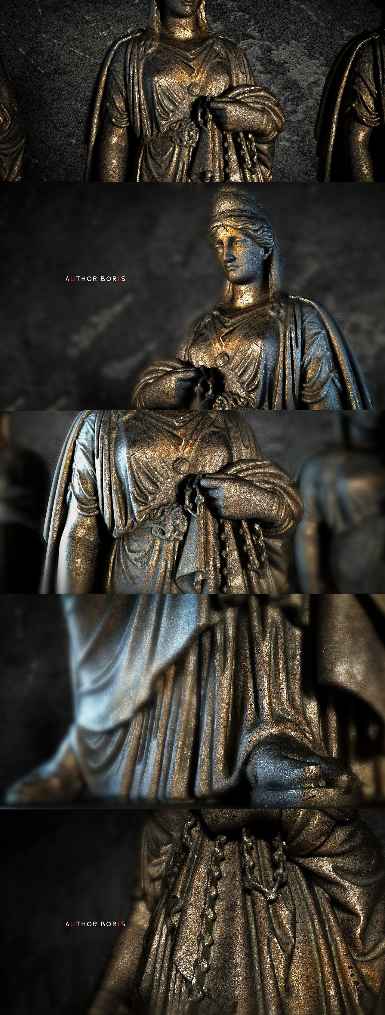 C4D-OC 欧洲文化石雕电影细节渲染