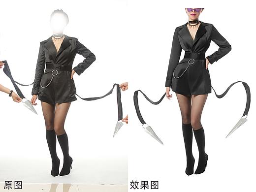 电商服装摄影修图 cosplay动漫cos服装
