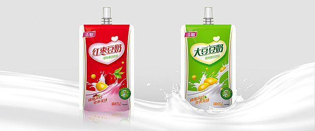 洛粮 包装设计 红枣豆浆早餐奶 大豆豆奶 洛阳包装设