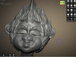 第一次用nomad 雕刻了个头部