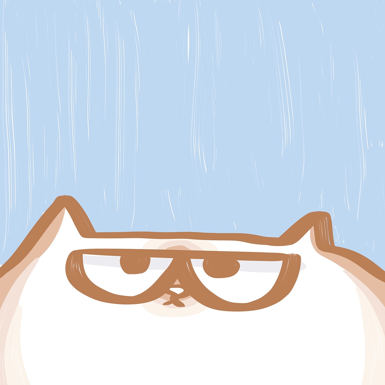 BLOCK | 插画-猫猫头（图ZMTk1MjI1MzA0） - 创作习作 - 站酷设计师伯劳可原创素材 - 站酷ZCOOL