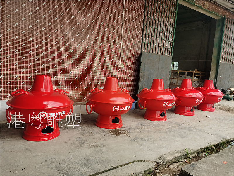 仿真玻璃钢海底捞火锅店铺招牌大锅特色雕塑吉祥物迎宾（图ZMjI1OTg2NzY4） - 雕塑 - 站酷设计师港粤雕塑艺术厂家原创素材 - 站酷ZCOOL