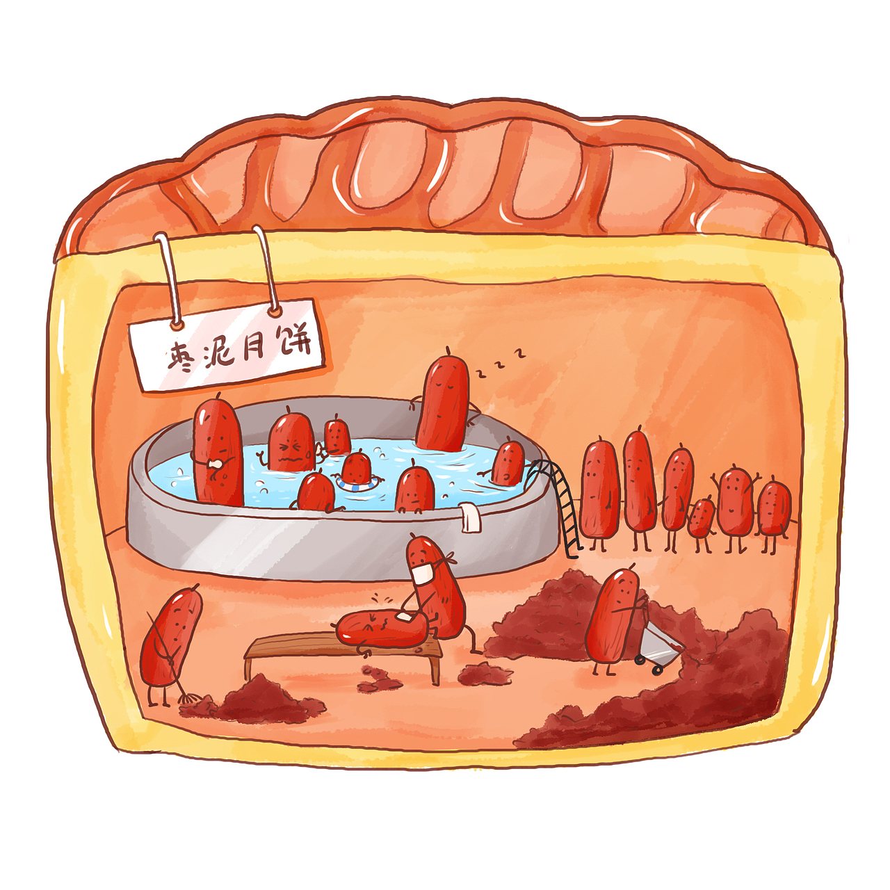 關(guān)于中秋月餅的一些小聯(lián)想～（圖ZMjI2Mjk0MDg4） - 創(chuàng)作習(xí)作 - 站酷設(shè)計(jì)師xcai多放香菜原創(chuàng)素材 - 站酷ZCOOL