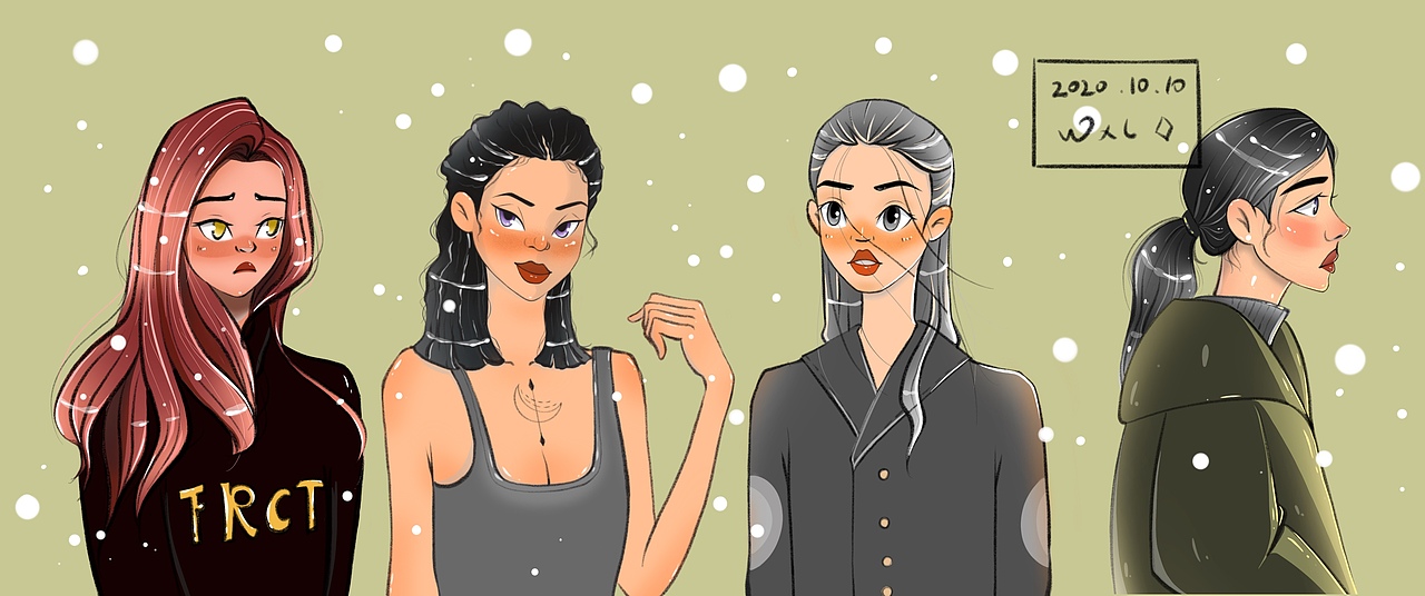 日更好看的小姐姐（图ZMjI3NTc4ODY0） - 创作习作 - 站酷设计师雪梨儿插画原创素材 - 站酷ZCOOL