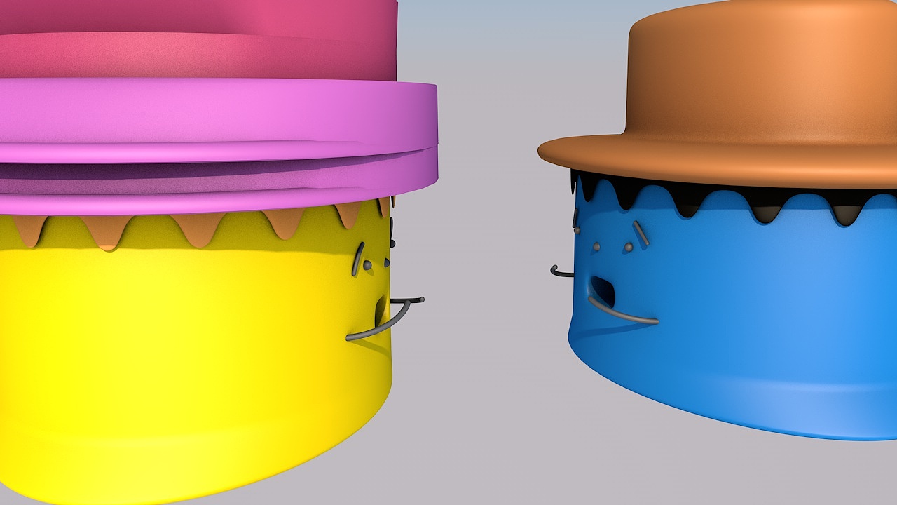 卡通形象小人物建模学习练习（图ZMjI4NTg0NDUy） - 产品 - 站酷设计师魔迅chen原创素材 - 站酷ZCOOL