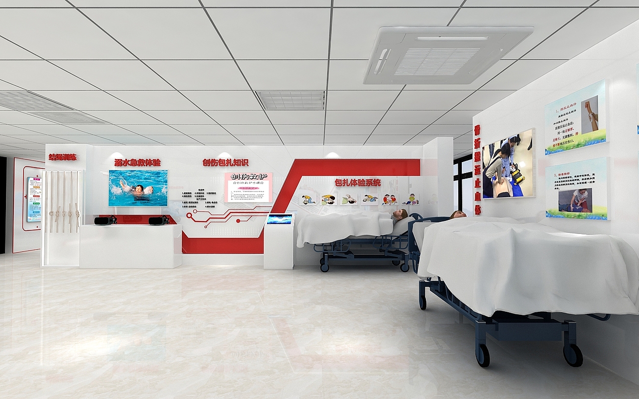 急救文化馆3D效果图（图ZMjU1NDY5MDA0） - 场景 - 站酷设计师治术艺空原创素材 - 站酷ZCOOL