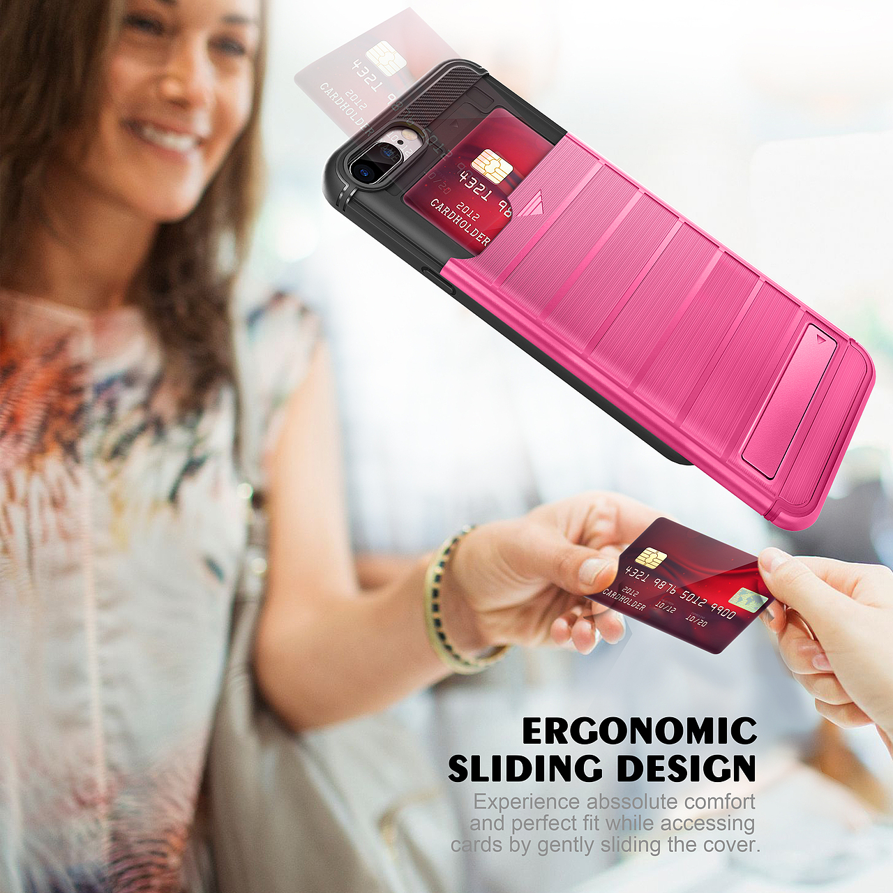 I7插卡 支架 手机壳 产品摄影 PS精修图 3D三维建模渲染 电商美工 亚马逊 天猫 京东