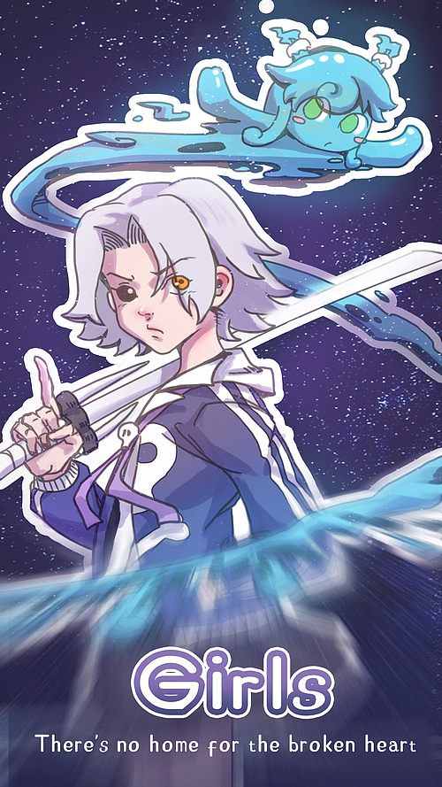 近期沉迷游戏，同人作品选上（图ZMTI3OTUyMjk2） - 游戏原画 - 站酷设计师kate8589原创素材 - 站酷ZCOOL